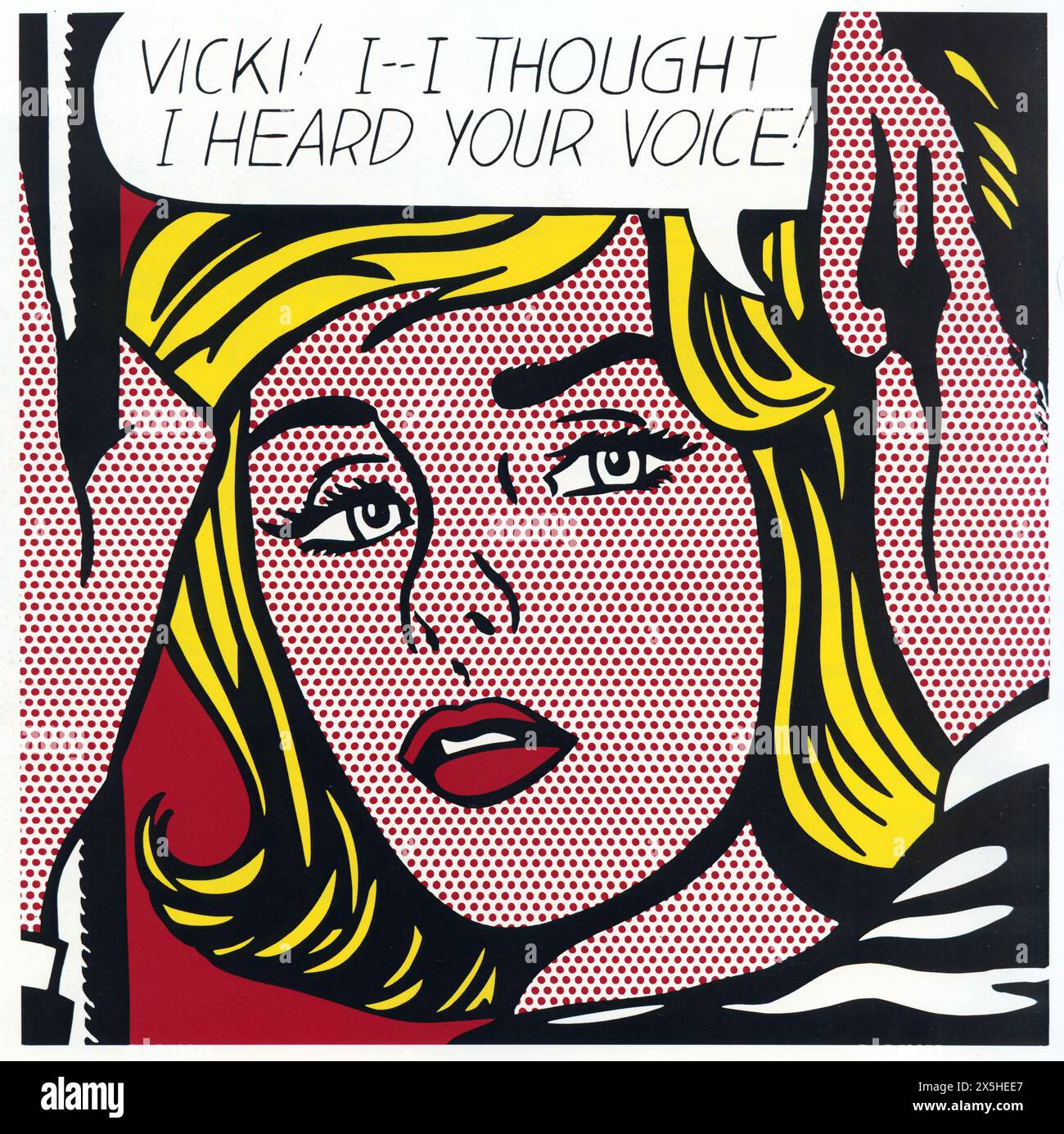 Vicki, 1964 ans, pop art de Roy Lichtenstein Banque D'Images