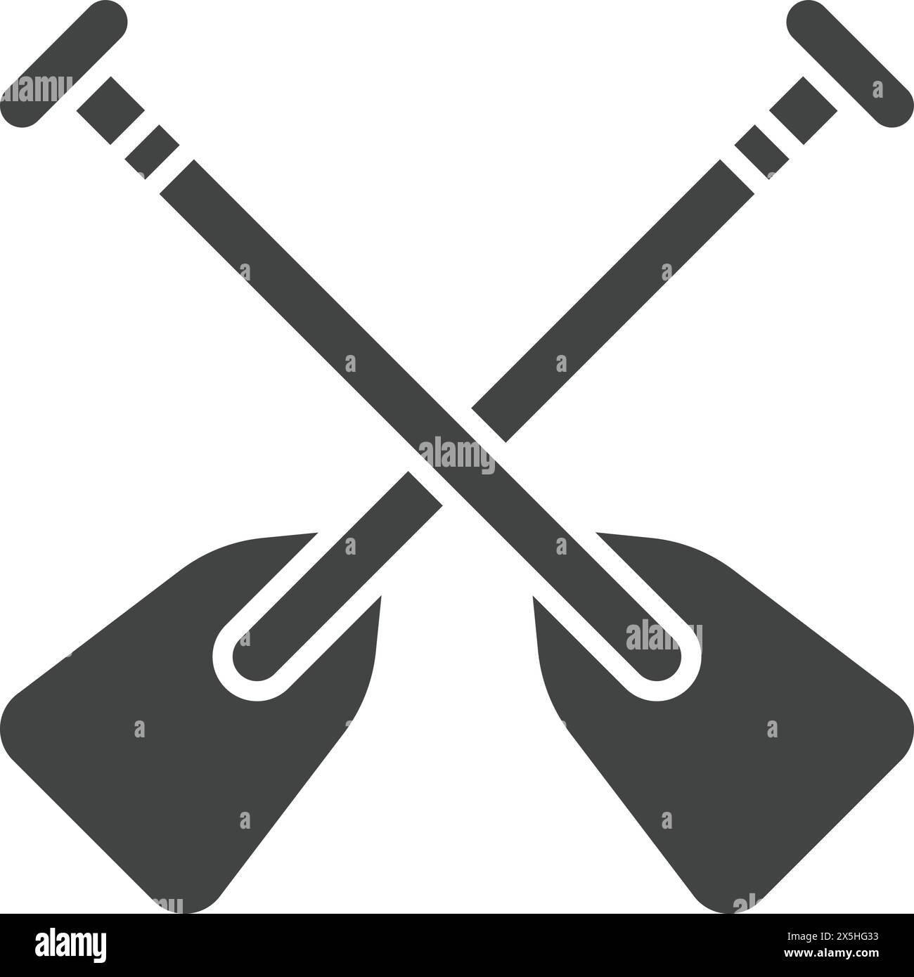 Image vectorielle d'icône Oars. Convient pour les applications mobiles, les applications Web et les supports d'impression. Illustration de Vecteur