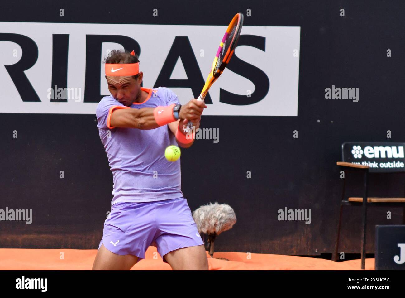 Rome, Italie. 09 mai 2024. Internazionali di Tennis Roma 20249 Maggio 2024 Nella foto : Rafa Nadal crédit : Agence photo indépendante/Alamy Live News Banque D'Images