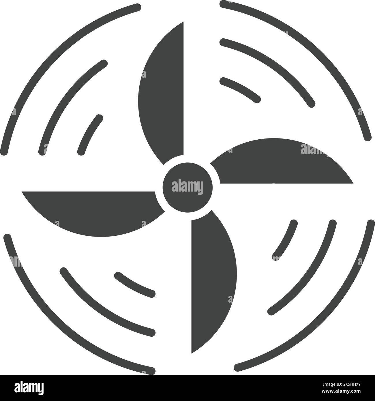 Image vectorielle de l'icône Propeller. Convient pour les applications mobiles, les applications Web et les supports d'impression. Illustration de Vecteur