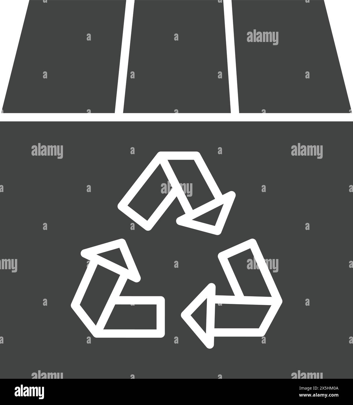 Image vectorielle d'icône de boîte de recyclage. Convient pour les applications mobiles, les applications Web et les supports d'impression. Illustration de Vecteur