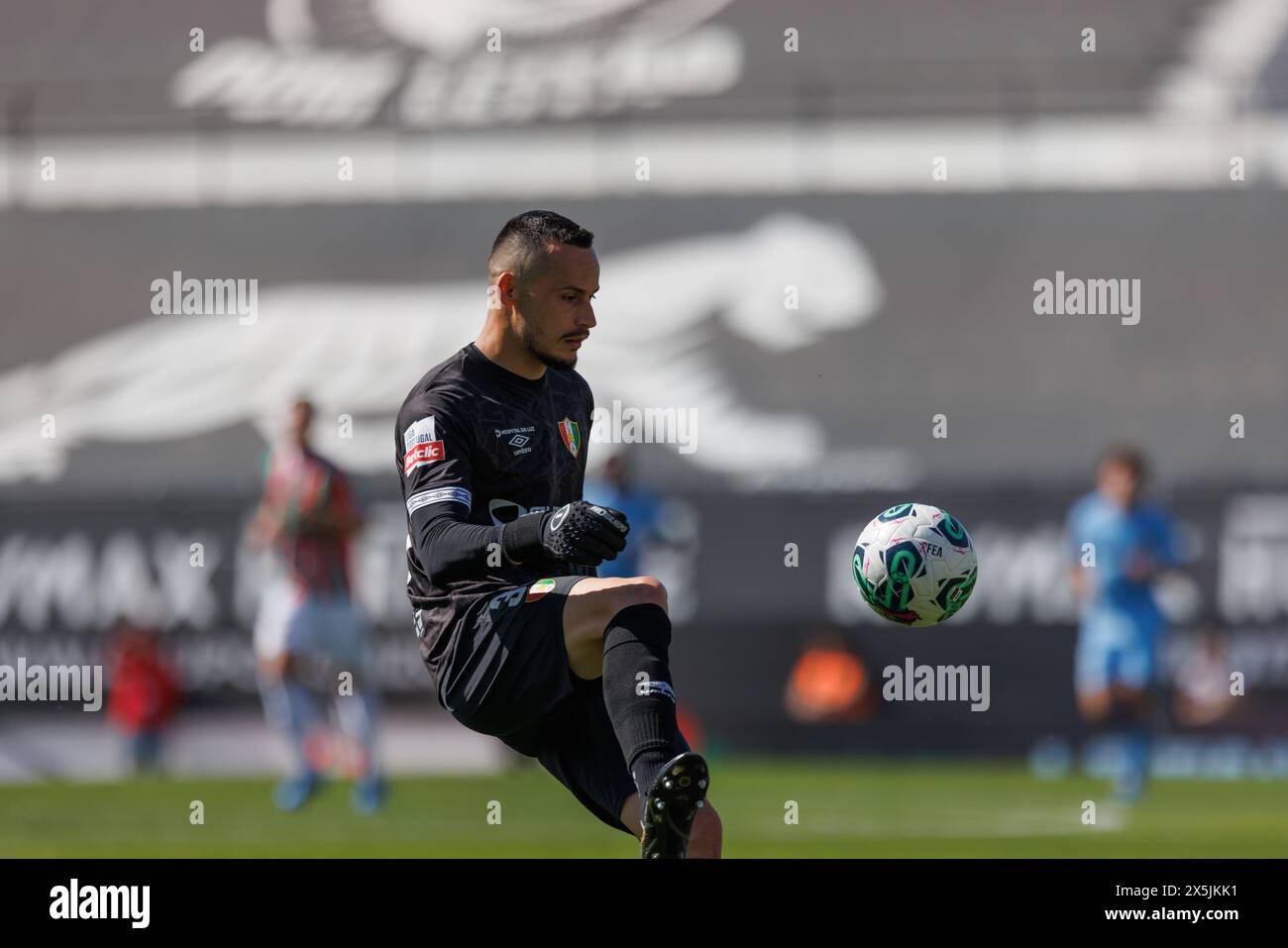 Bruno Brigido lors du match de Liga Portugal entre CF Estrela Amadora et Rio Ave FC à Estadio Jose Gomes, Amadora, Lisbonne, Portugal. (Maciej Rogowsk Banque D'Images