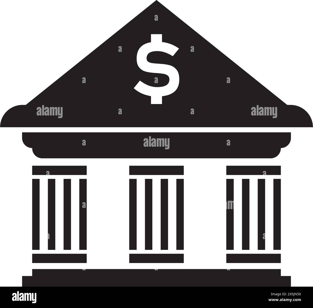 conception de logo d'illustration vectorielle d'icône de banque Illustration de Vecteur