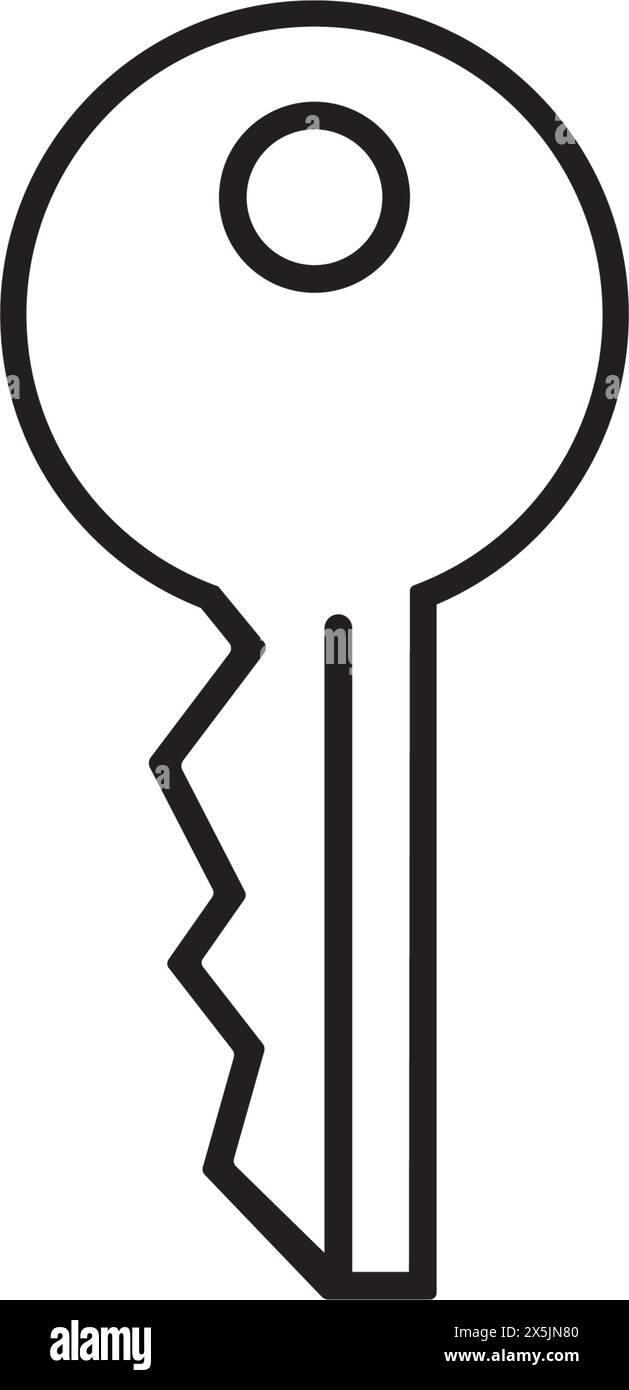 conception de symbole d'illustration vectorielle key ikon Illustration de Vecteur