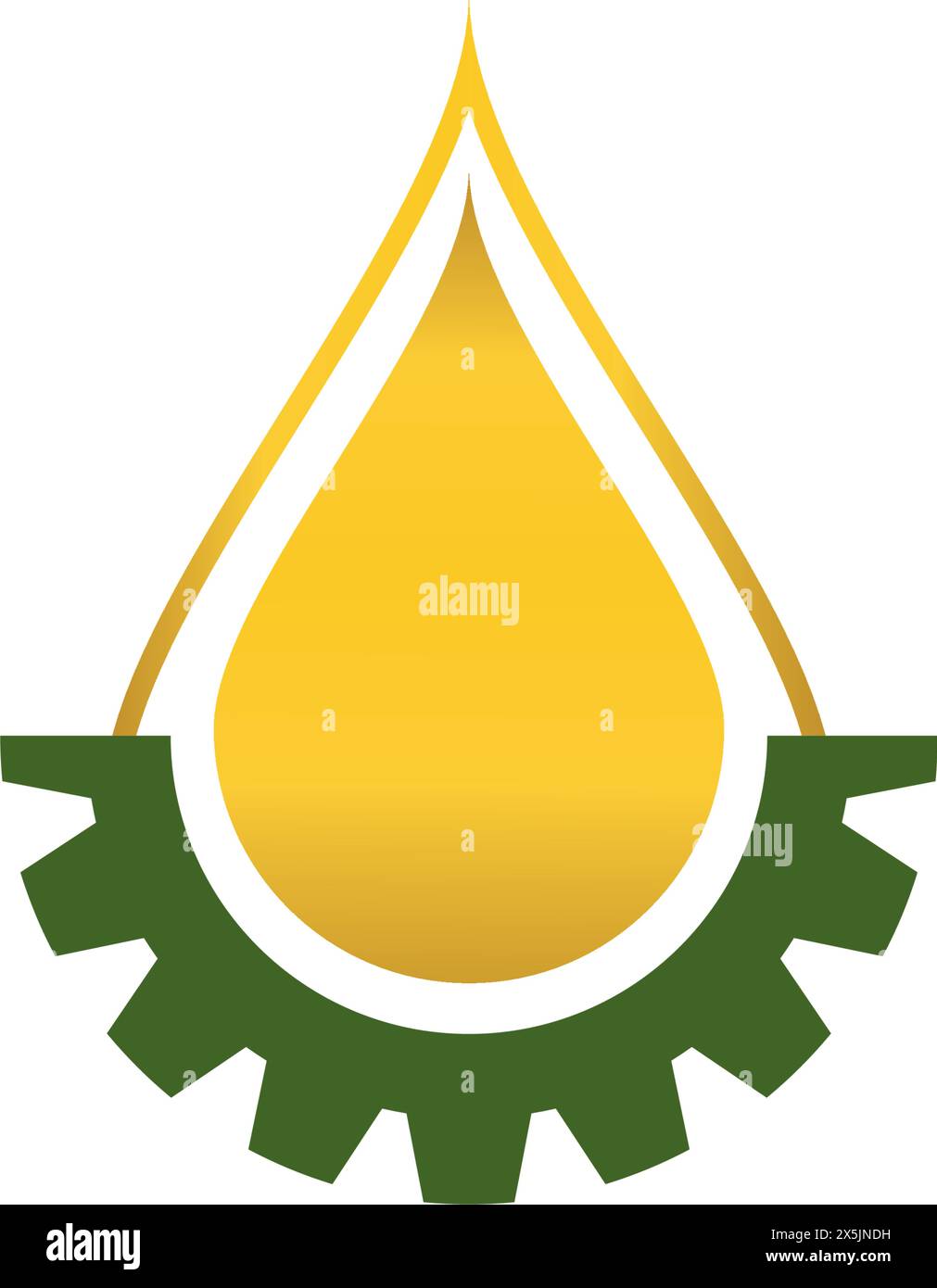 conception de modèle d'illustration vectorielle de logo d'huile et d'engrenage Illustration de Vecteur