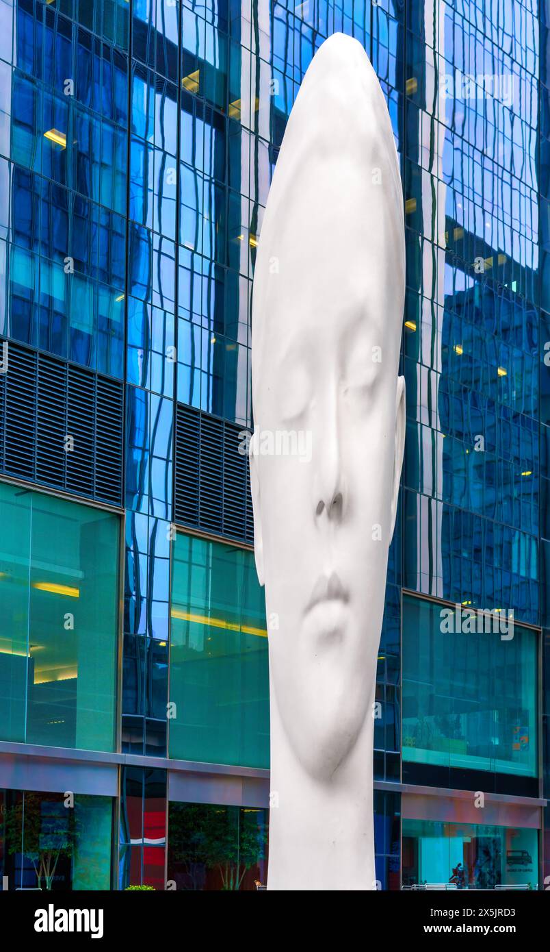 Sculpture Dreaming de Jaume Plensa, Toronto, Canada Banque D'Images