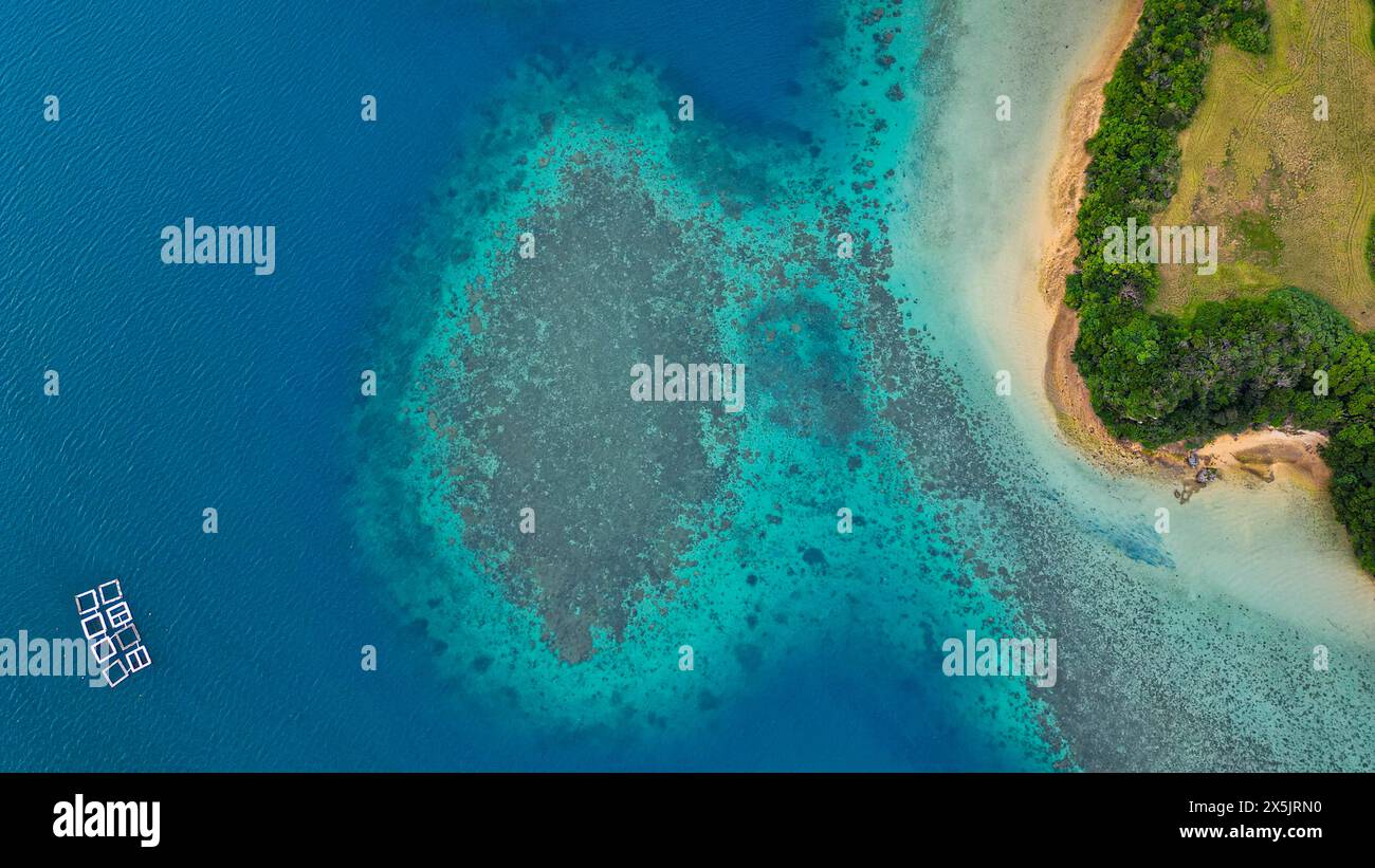 Antenne de Kabira Bay, Ishigaki, groupe d'îles Yaeyama, Japon, Asie Copyright : MichaelxRunkel 1184-10895 Banque D'Images