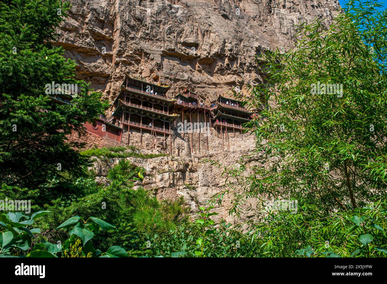 Le monastère suspendu, Xuakong si, près de Datong, Shanxi, Chine, Asie Copyright : MichaelxRunkel 1184-11286 Banque D'Images