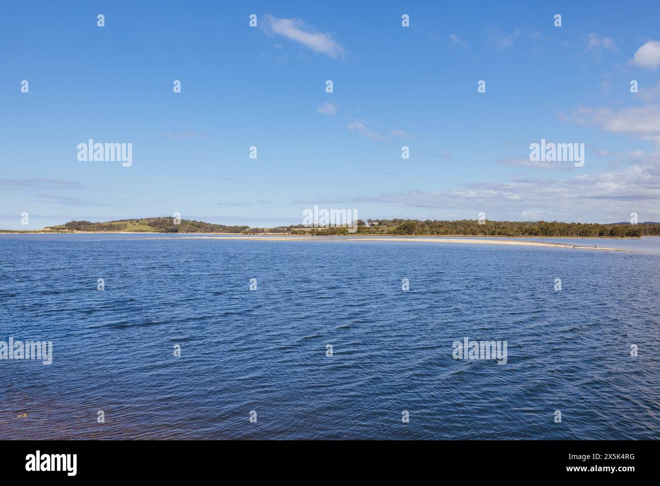 Pont du lac Wallaga et paysage environnant à Bega Shire, Nouvelle-Galles du Sud, Australie Banque D'Images
