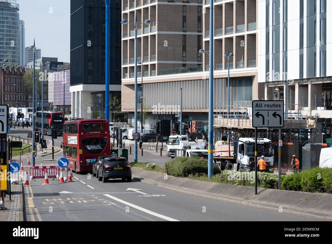 Moor Street Queensway, Birmingham centre, Royaume-Uni Banque D'Images