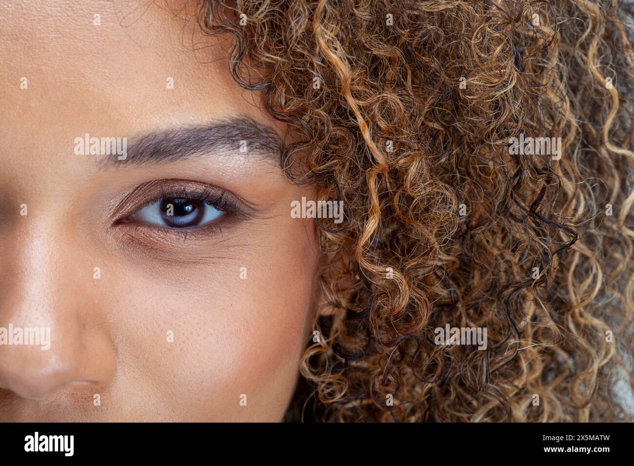 Close-up of woman's eye Banque D'Images
