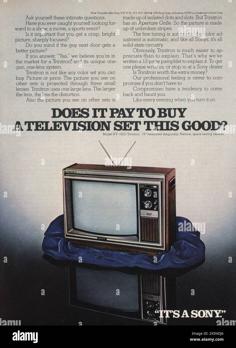 Vintage magazine 'Playboy' numéro d'octobre 1974 annonce, États-Unis Banque D'Images