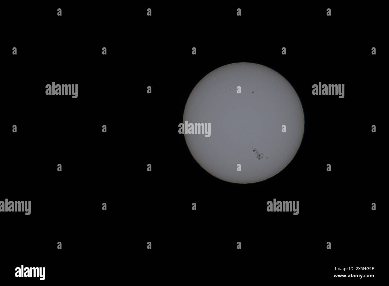 Taches solaires sur le visage du Soleil Banque D'Images