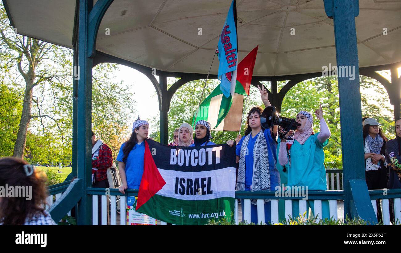 Travailleurs de la santé pour les activistes palestiniens à la veillée du Dr Adnan al-Bursh à Londres Banque D'Images