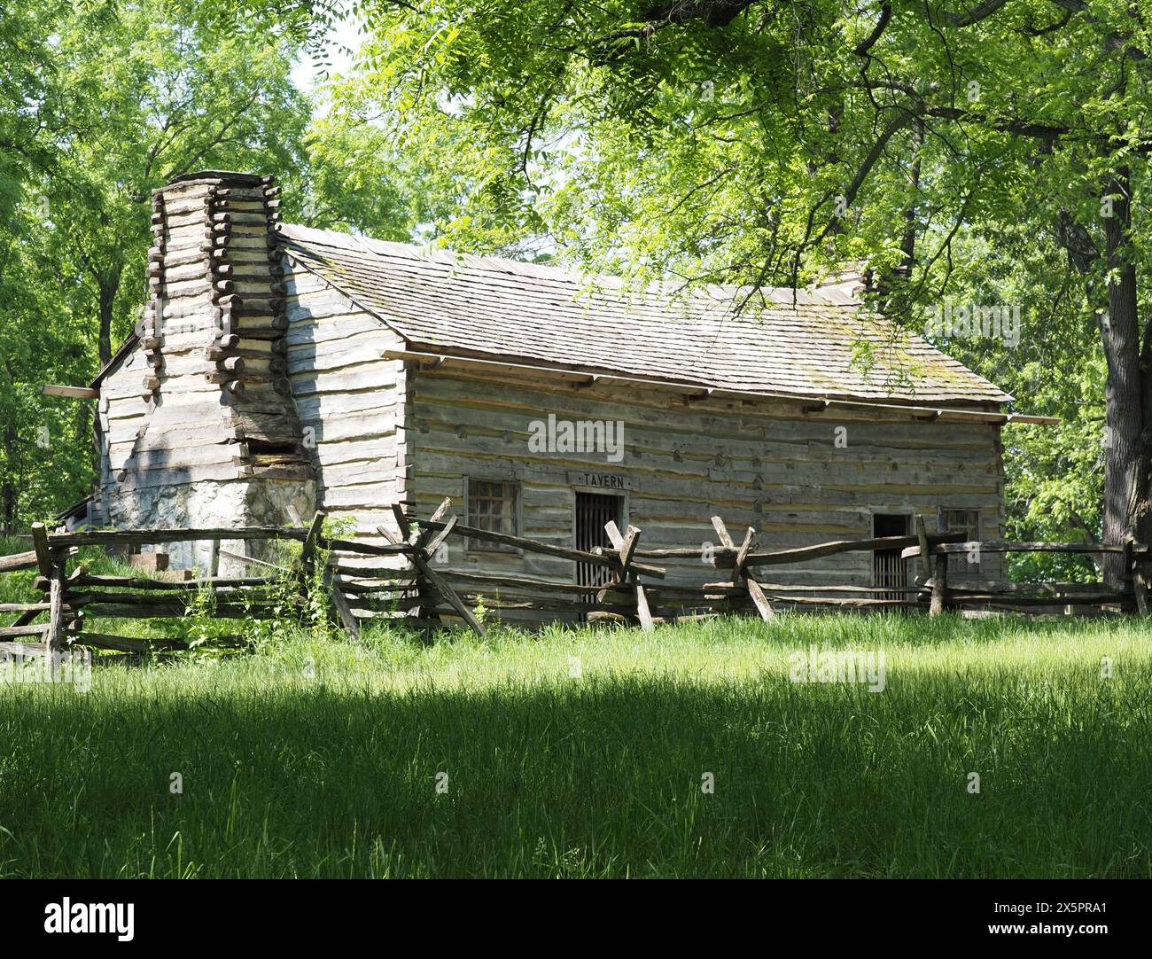 Rutledge Tavern au New Salem State Historic site dans l'Illinois Banque D'Images