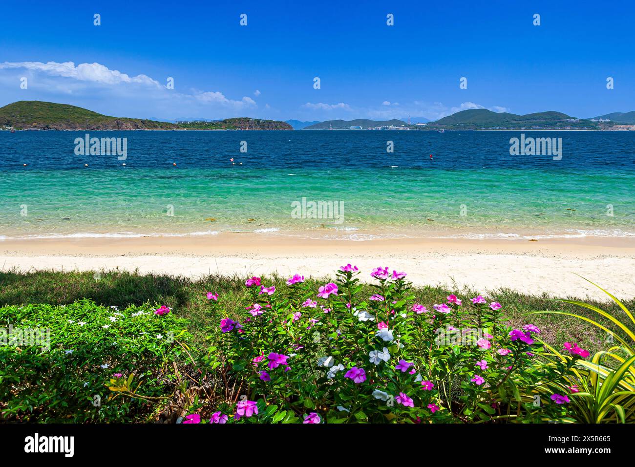 Plage sur l'île Hon Tam, Nha Trang, province Khan Hoa, Vietnam, Vietnam Banque D'Images