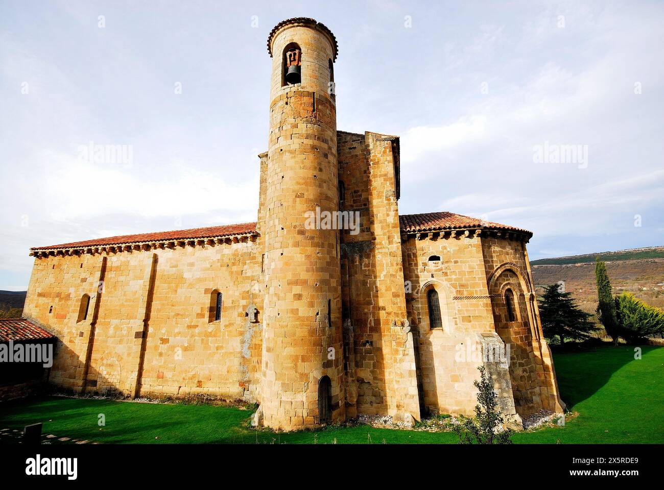 Collégiale de San Martin de Elines, Cantabrie, Espagne Banque D'Images