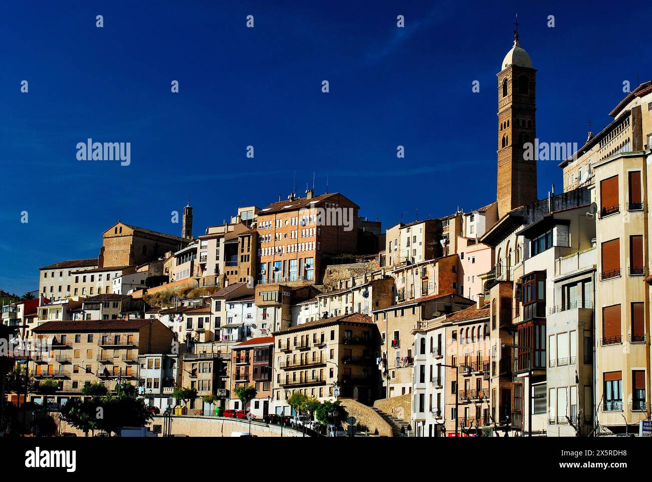 Vue de la ville de Tarazona, Saragosse, Aragon, Espagne Banque D'Images