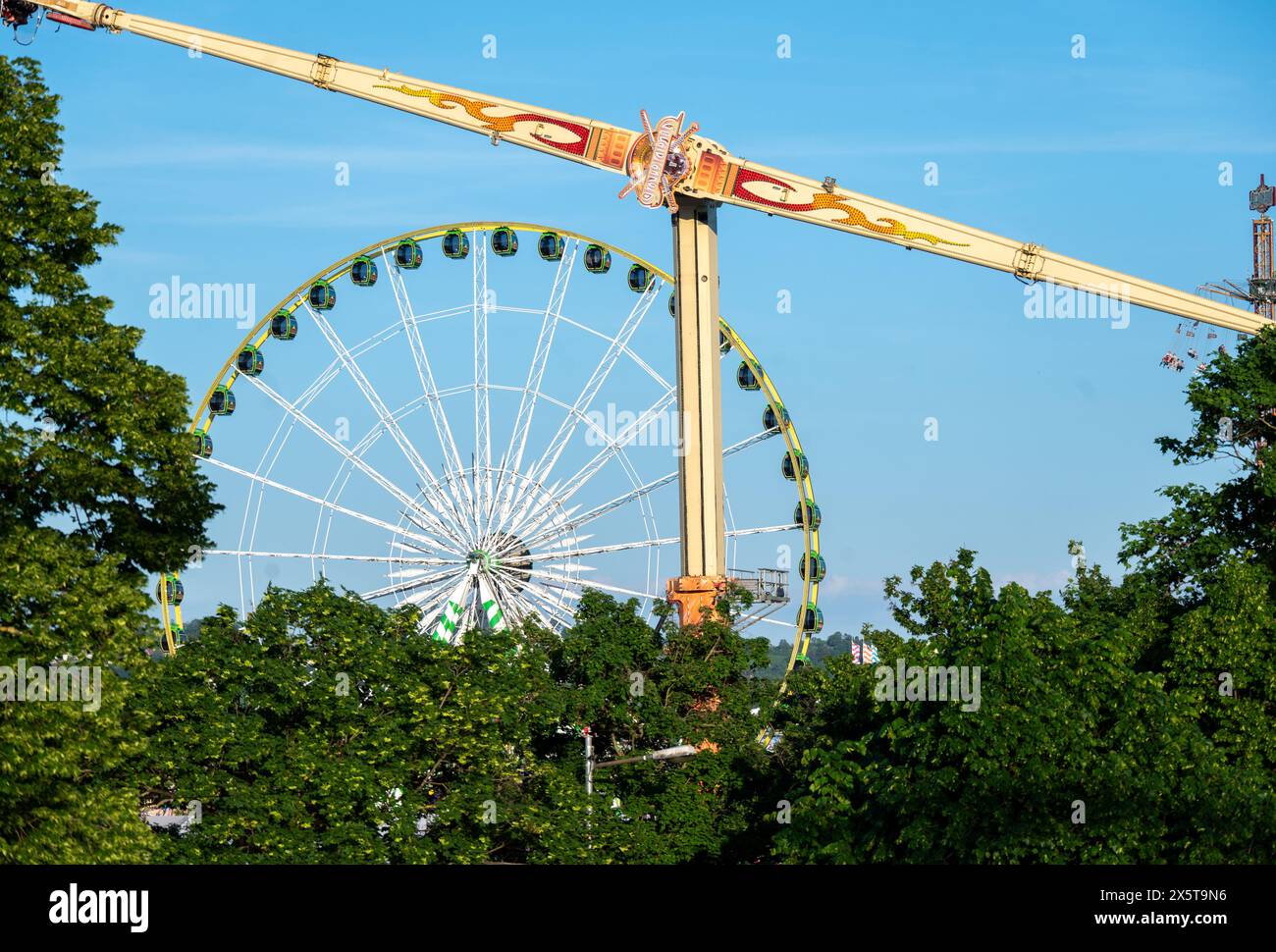 Spring Fun Fair , Stuttgarter Fruehlingsfest Stuttgart, Allemagne Banque D'Images