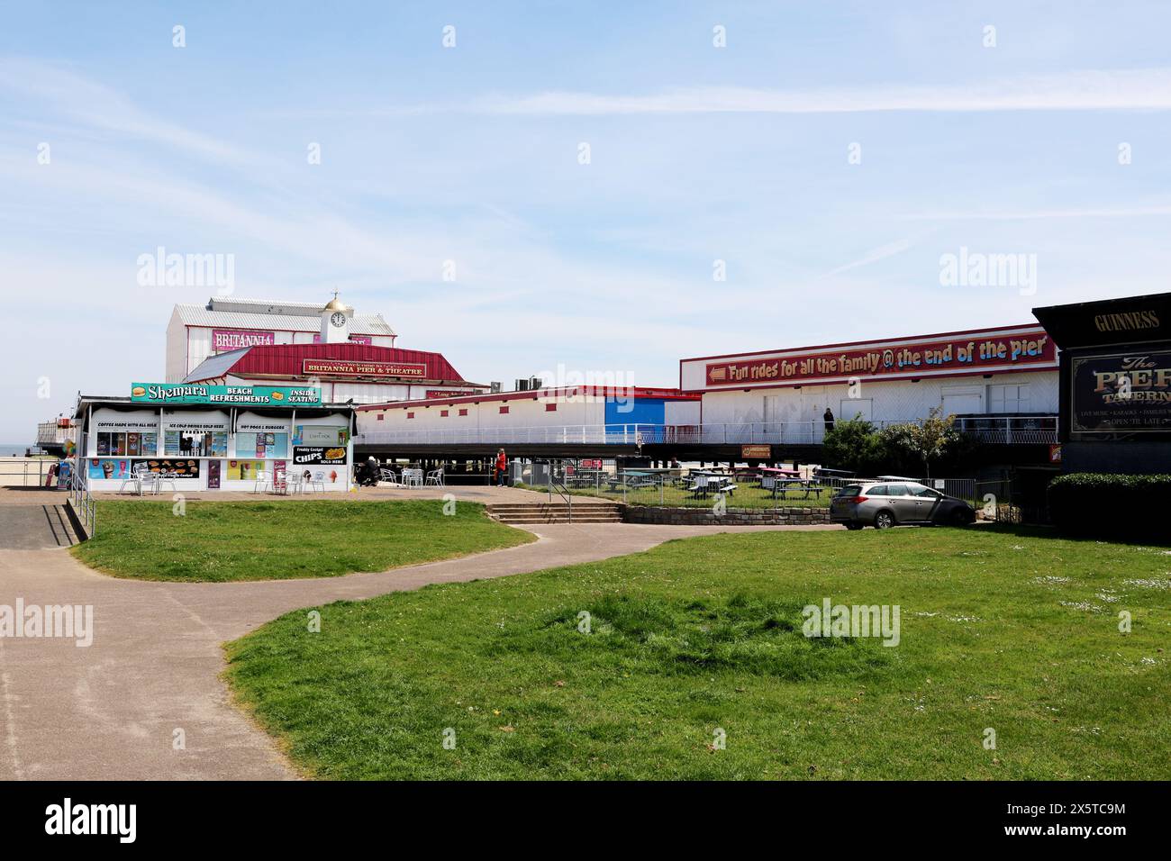 Historique Britannia Pier, Marine Parade, Great Yarmouth, Norfolk, Angleterre, ROYAUME-UNI Banque D'Images