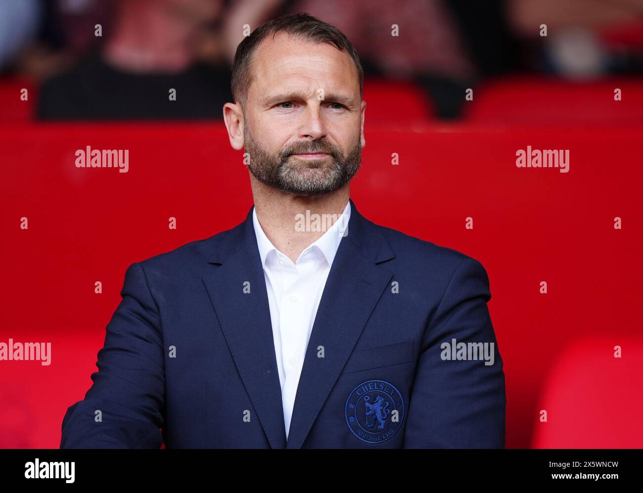 Paul Winstanley, directeur sportif de Chelsea, avant le match de premier League au City Ground, Nottingham. Date de la photo : samedi 11 mai 2024. Banque D'Images