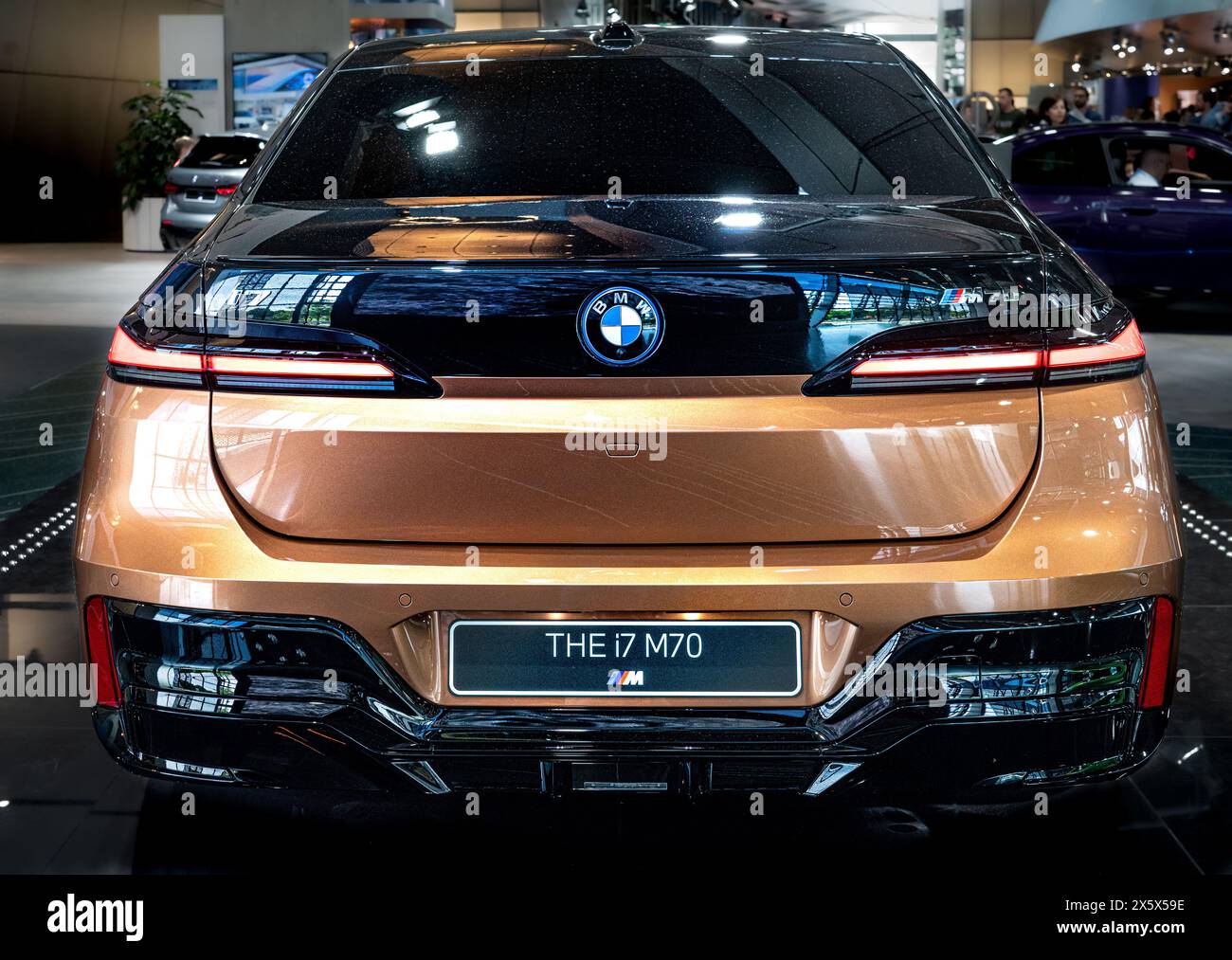 BMW i7 M70 voiture électrique Banque D'Images