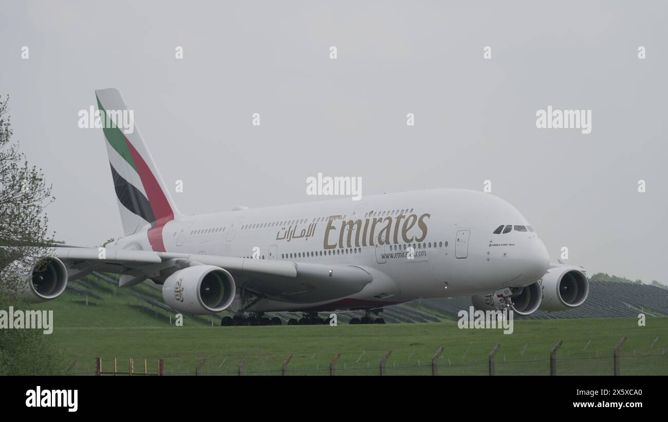 Unis Airbus A380 Banque D'Images