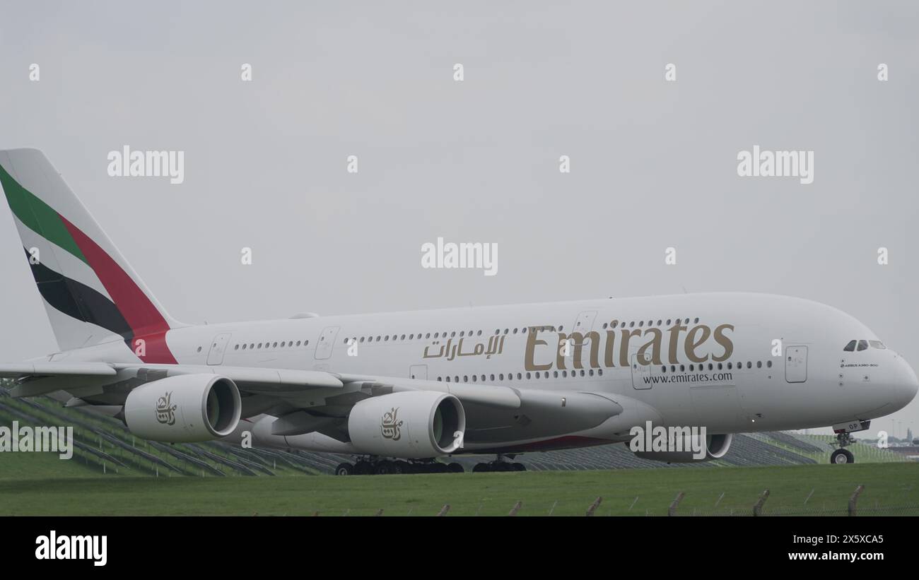 Unis Airbus A380 Banque D'Images