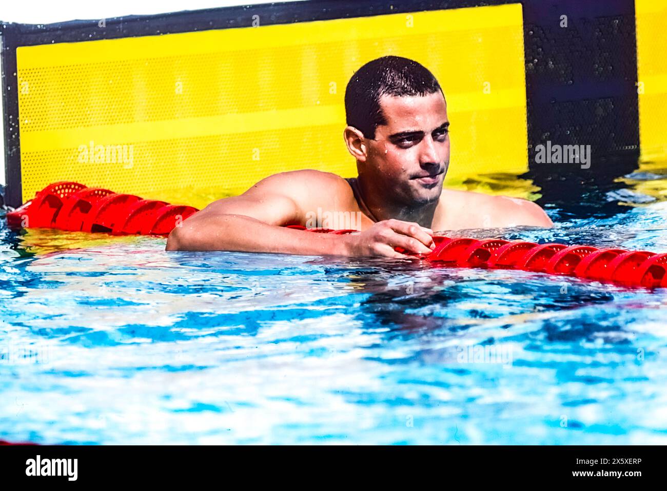 Matt Biondi (États-Unis) participe aux Jeux Olympiques d'été de 1992. Banque D'Images