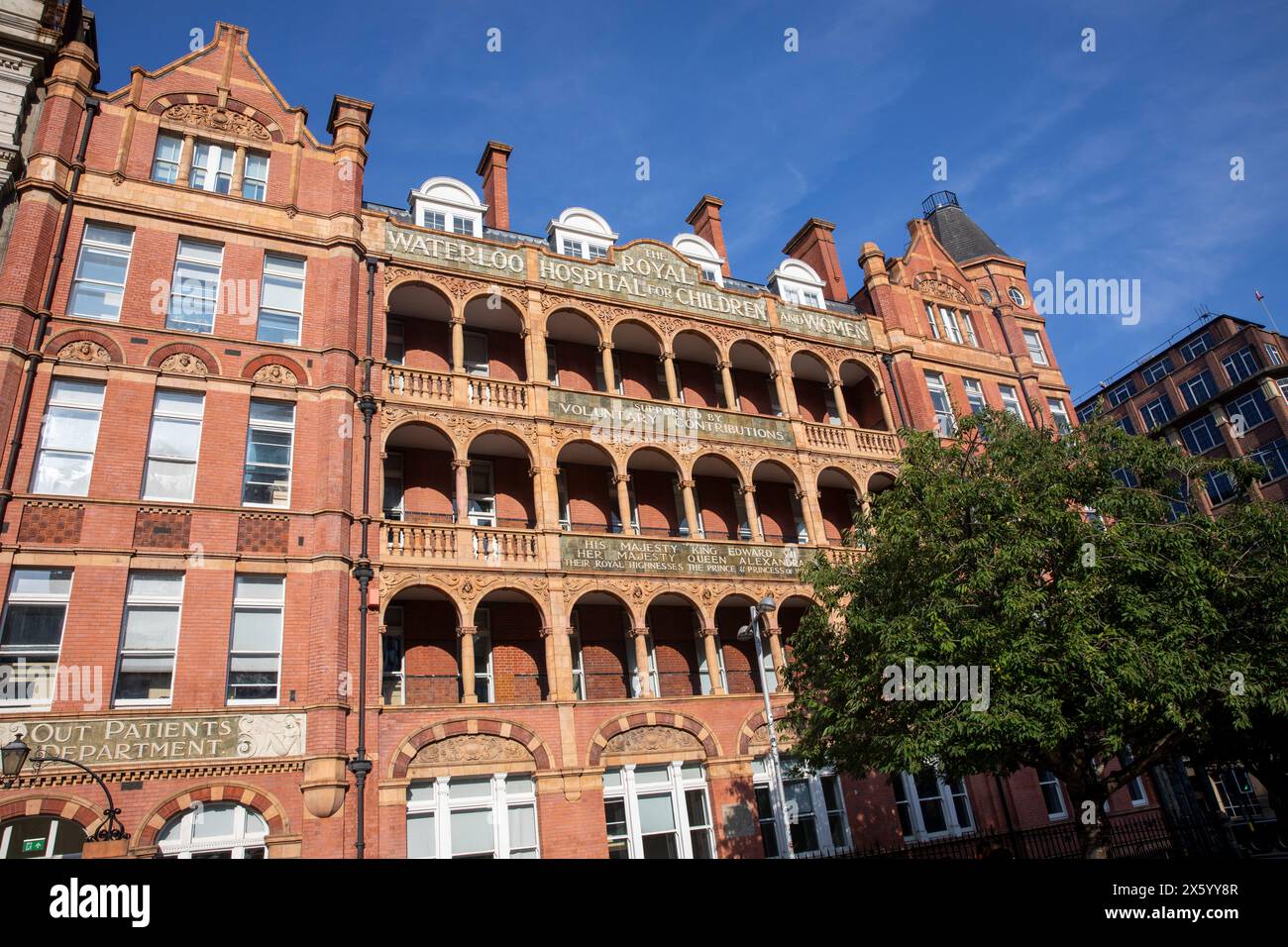 Royal Waterloo Hospital for Children and Women, Grade 2, est maintenant un dortoir de l'Université de notre Dame de l'Indiana pour son campus londonien Banque D'Images