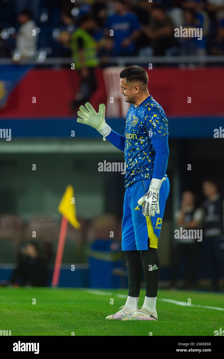 Sergio 'Chiquito' Romero - Sportivo Trinidense (1) v Club Atletico Boca Juniors (2) match, phase Group (Groupe d) CONMEBOL Sudamericana 2024. Banque D'Images