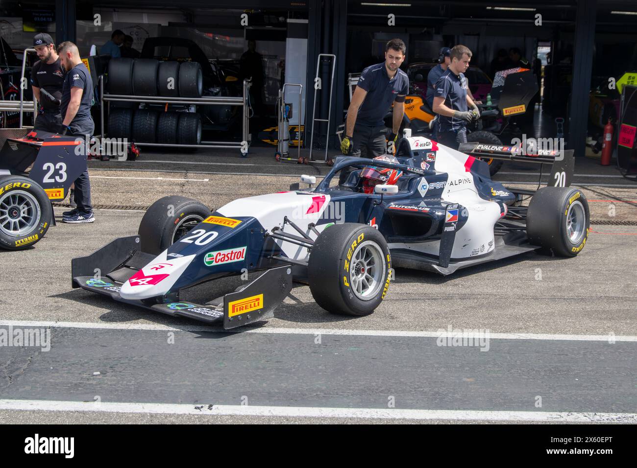 10. Mai 2024, Hockenheimring (Allemagne : Freies Training der FRECA (formule régionale par Alpine 2024). Bild : Zachary David Banque D'Images