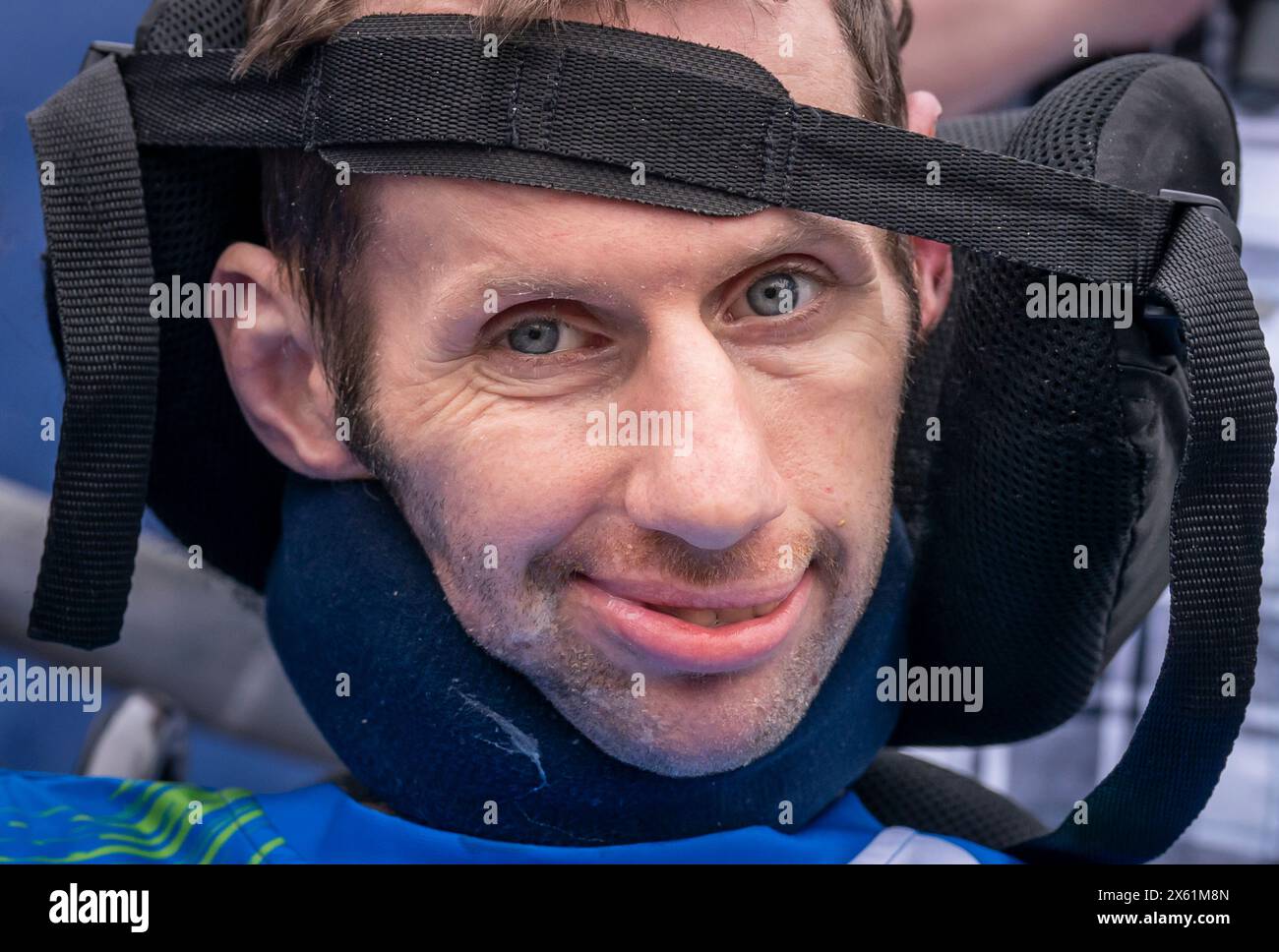 Rob Burrow avant le Marathon Rob Burrow Leeds. Date de la photo