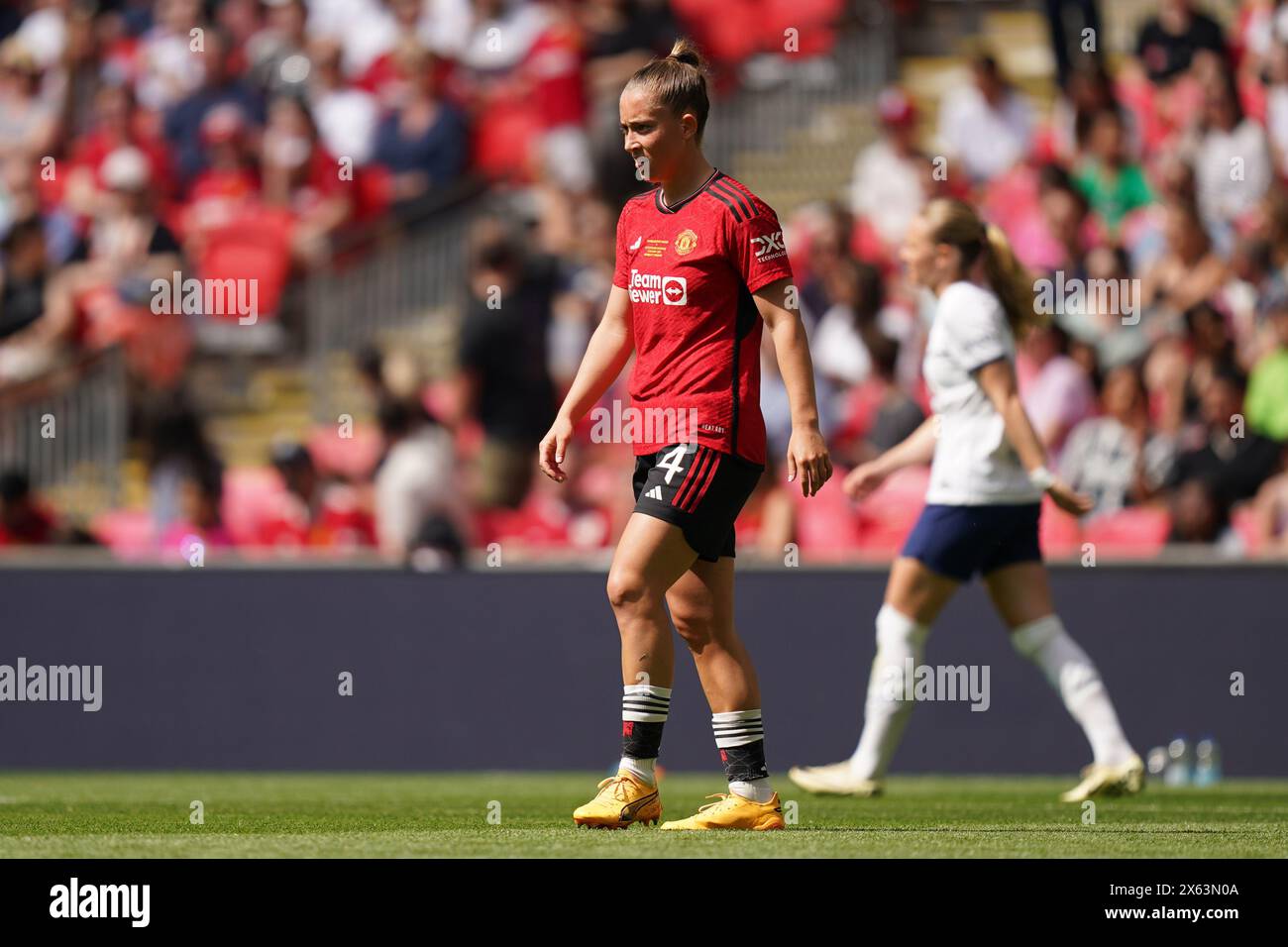 Londres, Royaume-Uni. 12 mai 2024. Maya le Tissier de Manchester United lors de la Manchester United Women v Tottenham Hotspur Women's FA Cup finale au stade de Wembley, Londres, Angleterre, Royaume-Uni le 12 mai 2024 Credit : Every second Media/Alamy Live News Banque D'Images