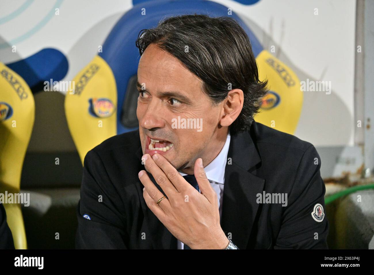 Frosinone, Italie. 10 mai 2024. Italie, 29 mars 2024 : Simone Inzaghi pendant le championnat italien Serie A 2023-2024 match de football entre Frosinone et Salernitana au stade Benito Stirpe, Italie (Felice de Martino/ SPP) crédit : SPP Sport Press photo. /Alamy Live News Banque D'Images