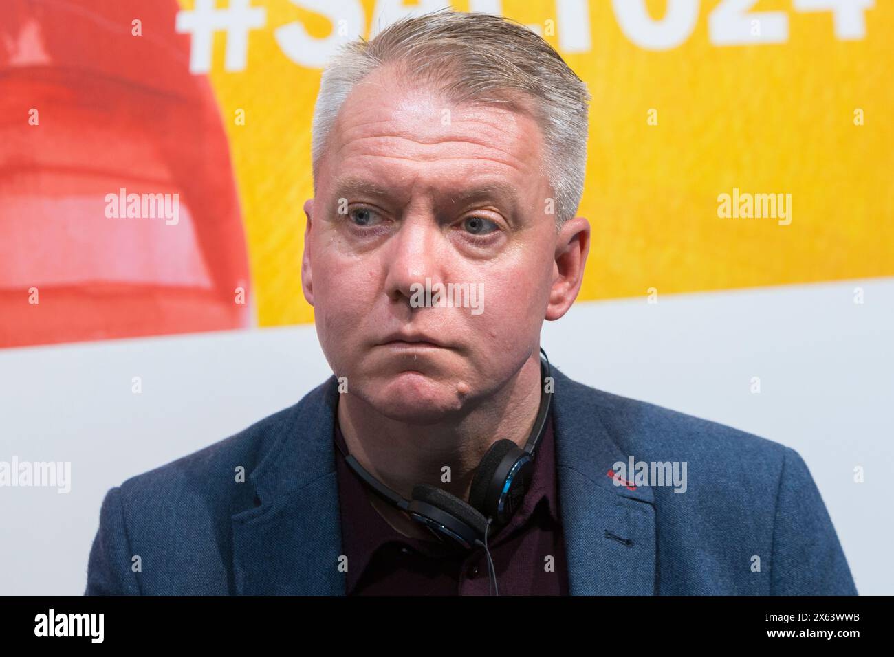 Turin, Italie. 11 mai 2024. Le romancier britannique Anthony J. Cartwright est invité du salon du livre de Turin 2024 crédit : Marco Destefanis/Alamy Live News Banque D'Images