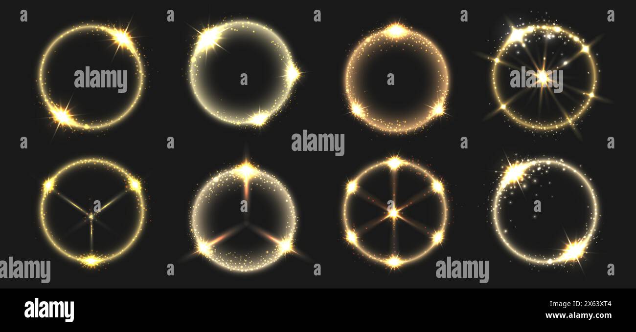 Cadres brillants ronds Illustration de Vecteur