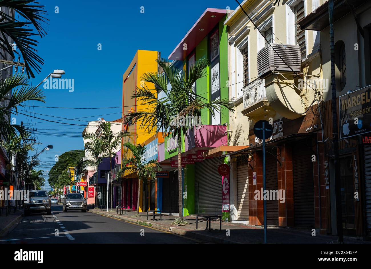 Petites villes d'Amérique du Sud. Banque D'Images