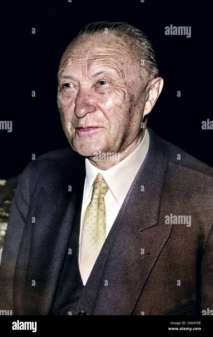 Adenauer, Konrad, 5.1.1876 - 19.4.1967, politicien allemand (CDU), DROITS-SUPPLÉMENTAIRES-AUTORISATION-INFO-NON-DISPONIBLE Banque D'Images