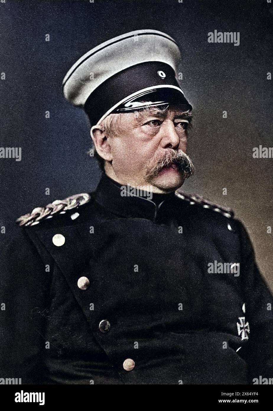Bismarck, Otto von, 1.4.1815 - 30.7,1898, homme politique allemand, chancelier 21.3.1871 - 20.3,1890, ADDITIONAL-RIGHTS-LEARANCE-INFO-NOT-AVAILABLE Banque D'Images