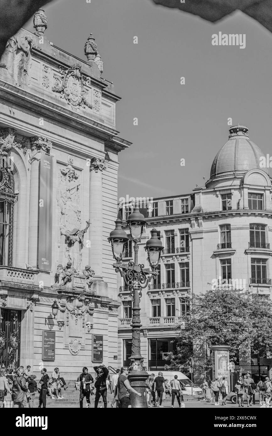 France - Lille photographie de rue Banque D'Images