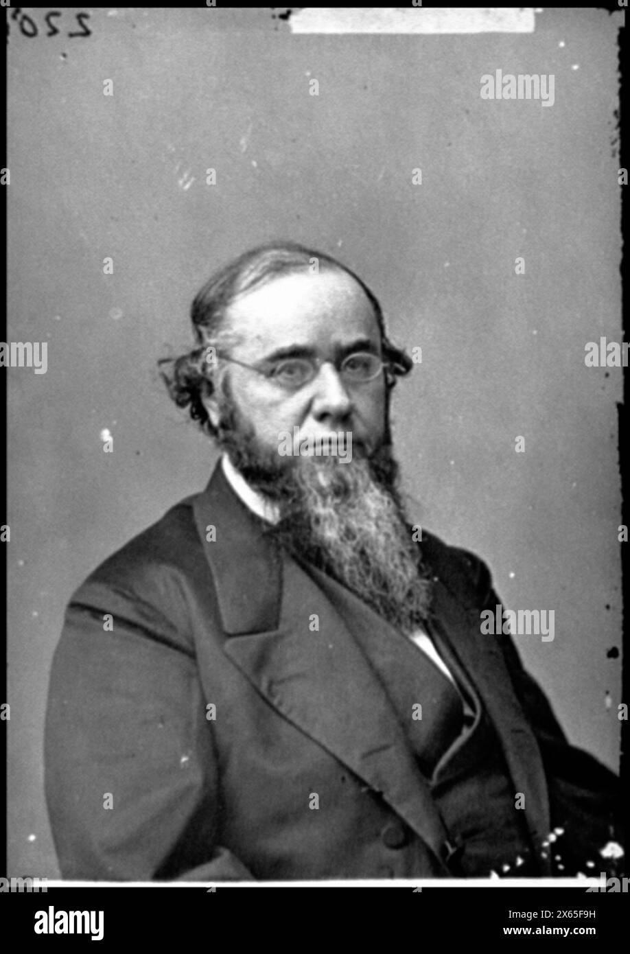Portrait du secrétaire à la Guerre Edwin M. Stanton, officier du gouvernement des États-Unis, photographies de la guerre de Sécession 1861-1865 Banque D'Images