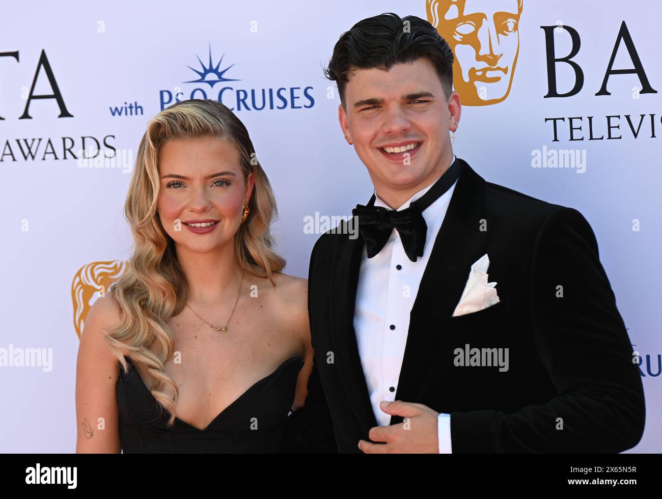 LONDRES, ANGLETERRE - 12 MAI : Anna Maynard et Harry Clarke assistent aux BAFTA Television Awards 2024 avec P&O Cruises au Royal Festival Hall de Londres, en Angleterre. Crédit : Voir Li/Picture Capital/Alamy Live News Banque D'Images