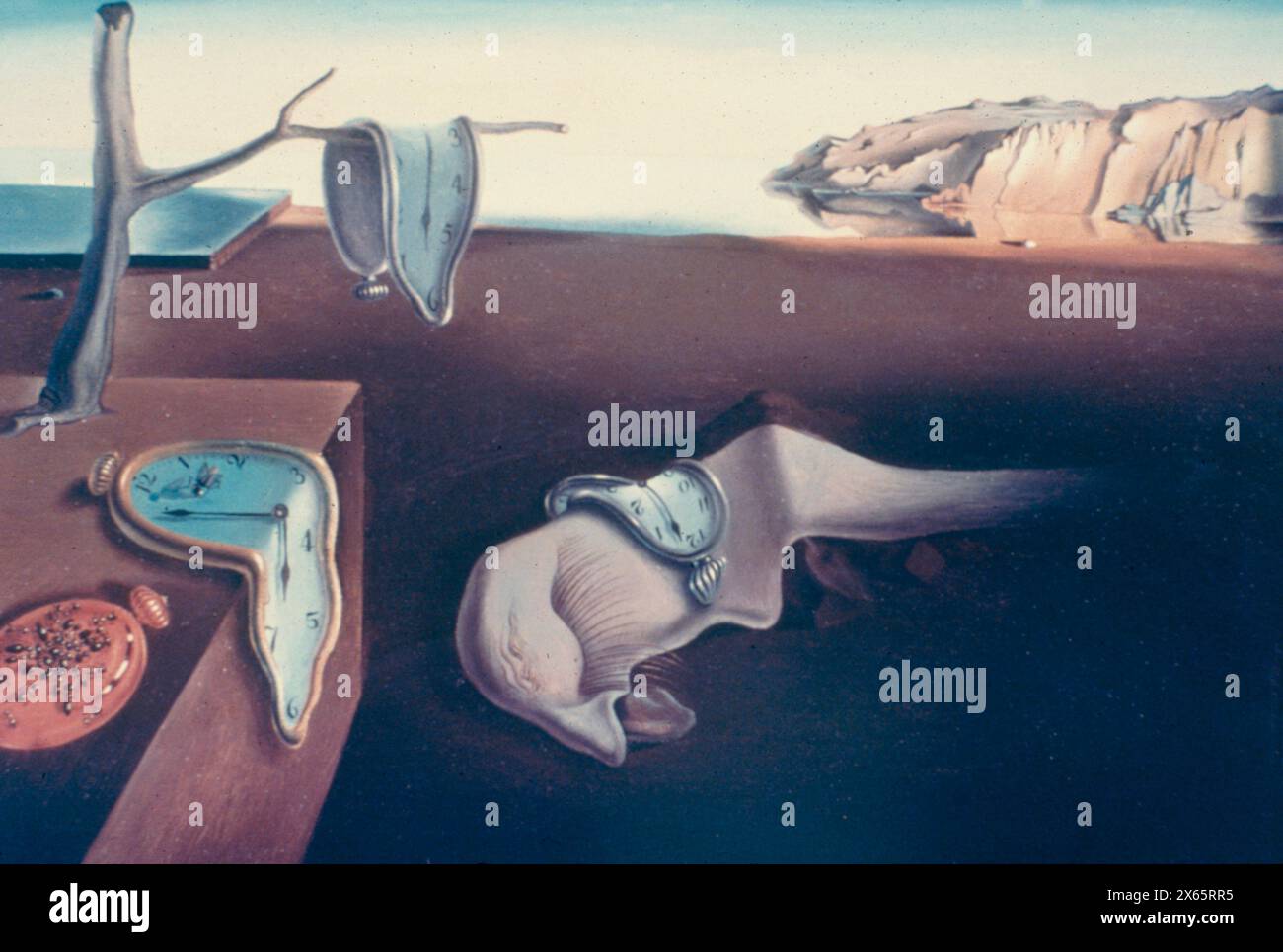 La persistance de la mémoire, peinture de l'artiste espagnol Salvator Dalì, 1931 Banque D'Images