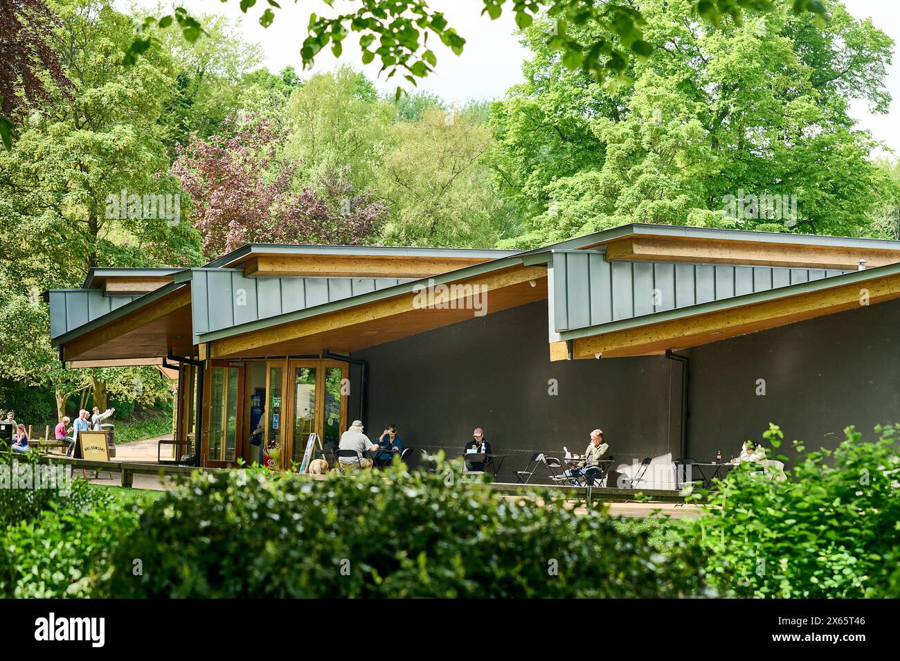 Le Pavillon, Avenham Park, Preston conçu par l'architecture Ian McChesney Banque D'Images