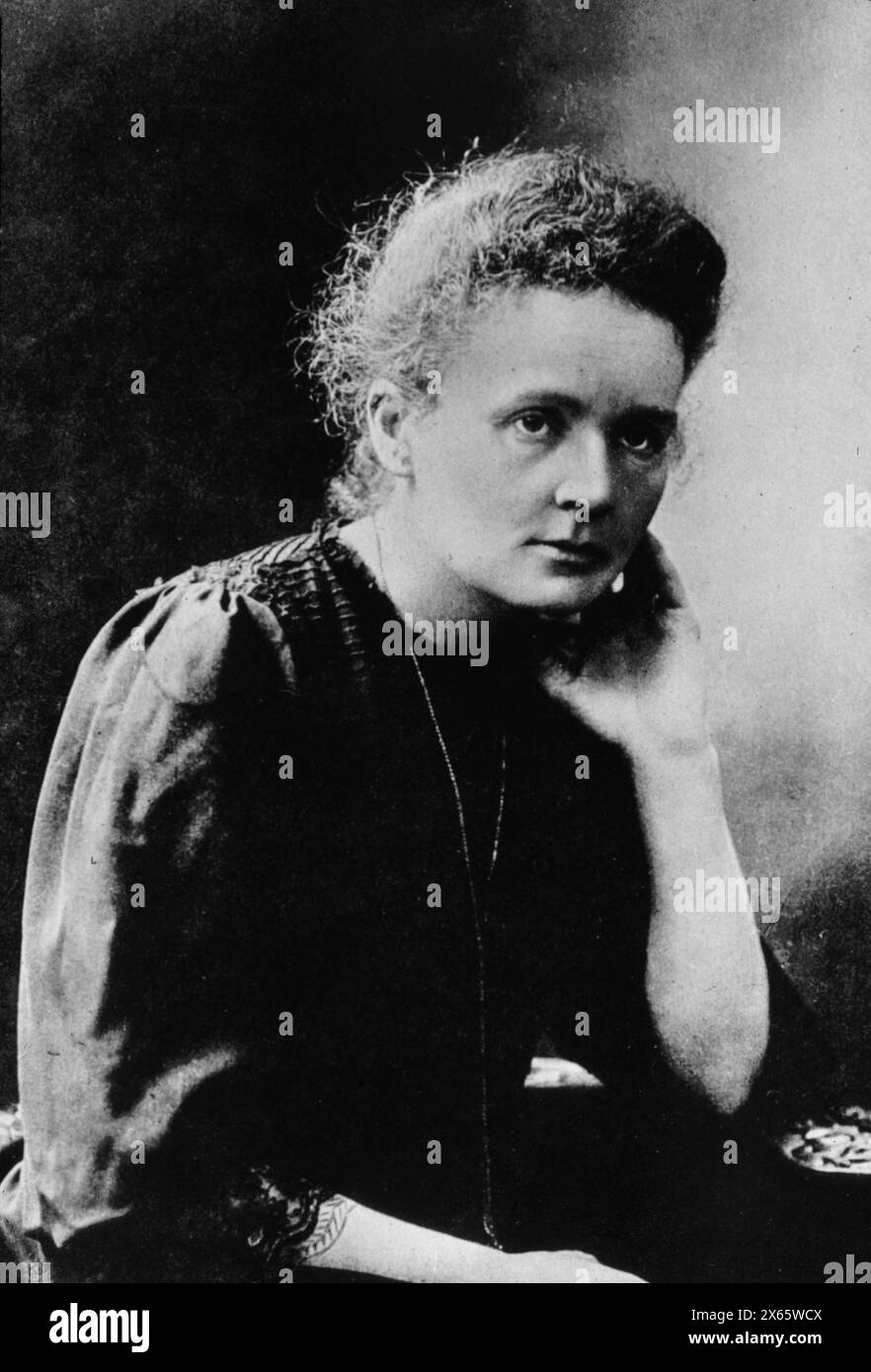 Portrait de la scientifique franco-polonaise Marie Curie, années 1910 Banque D'Images