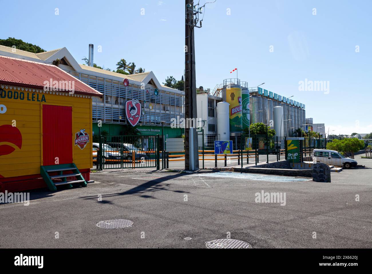 Saint-Denis, Réunion - 05 juin 2017 : en dehors de la célèbre Brasseries de Bourbon, seul grand producteur de bière de la Réunion. Banque D'Images