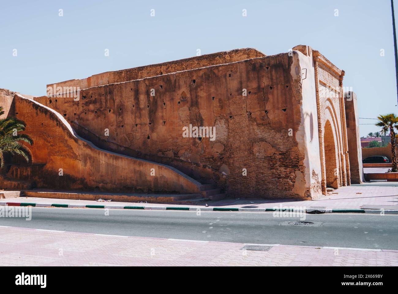 Mur de forteresse dans la ville de Taroudant, Maroc Banque D'Images