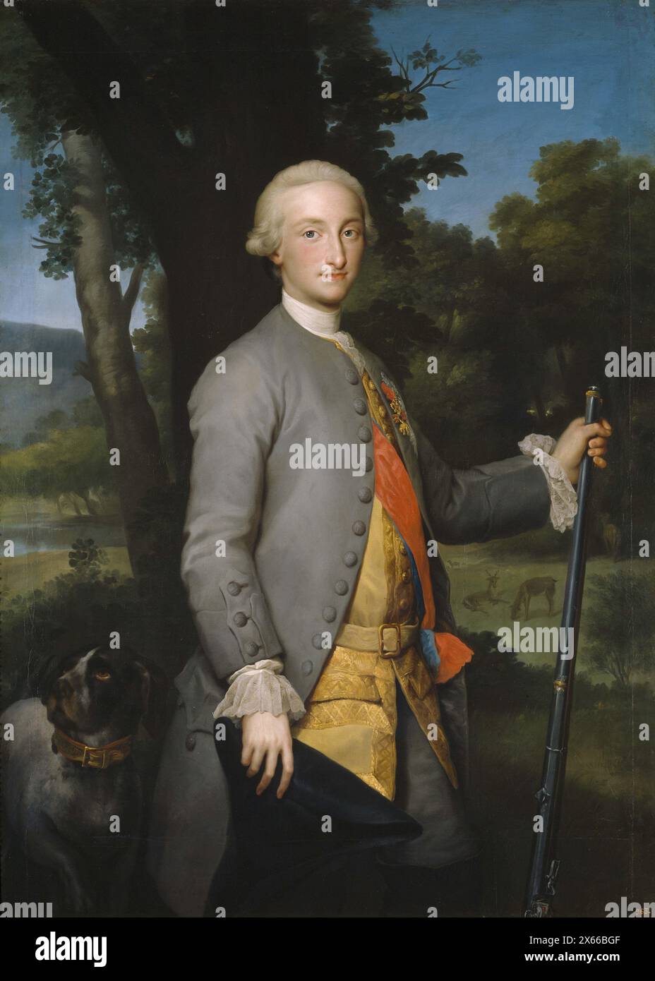 Prince des Asturies, futur Charles IV d'Espagne (са. 1765) Anton Raphael Mengs Banque D'Images