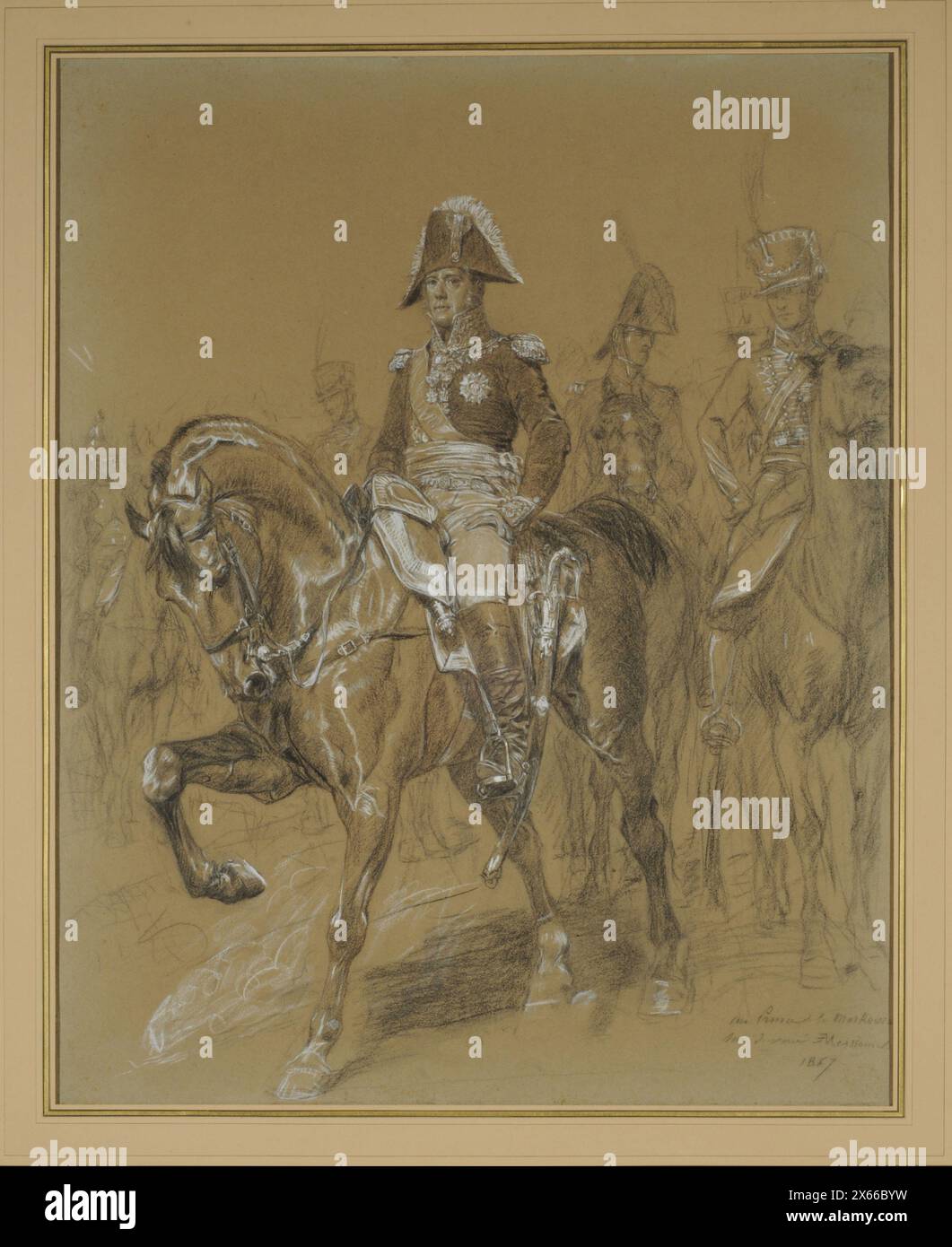 Portrait du Maréchal Ney, Duc d'Elchingen Jean-Louis-Ernest Meissonier Banque D'Images